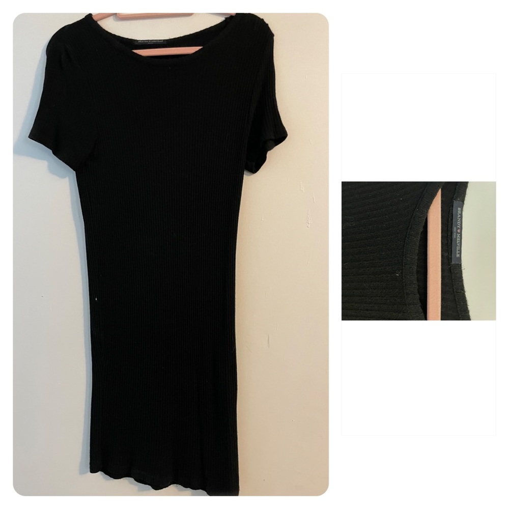 Form fitting black dress